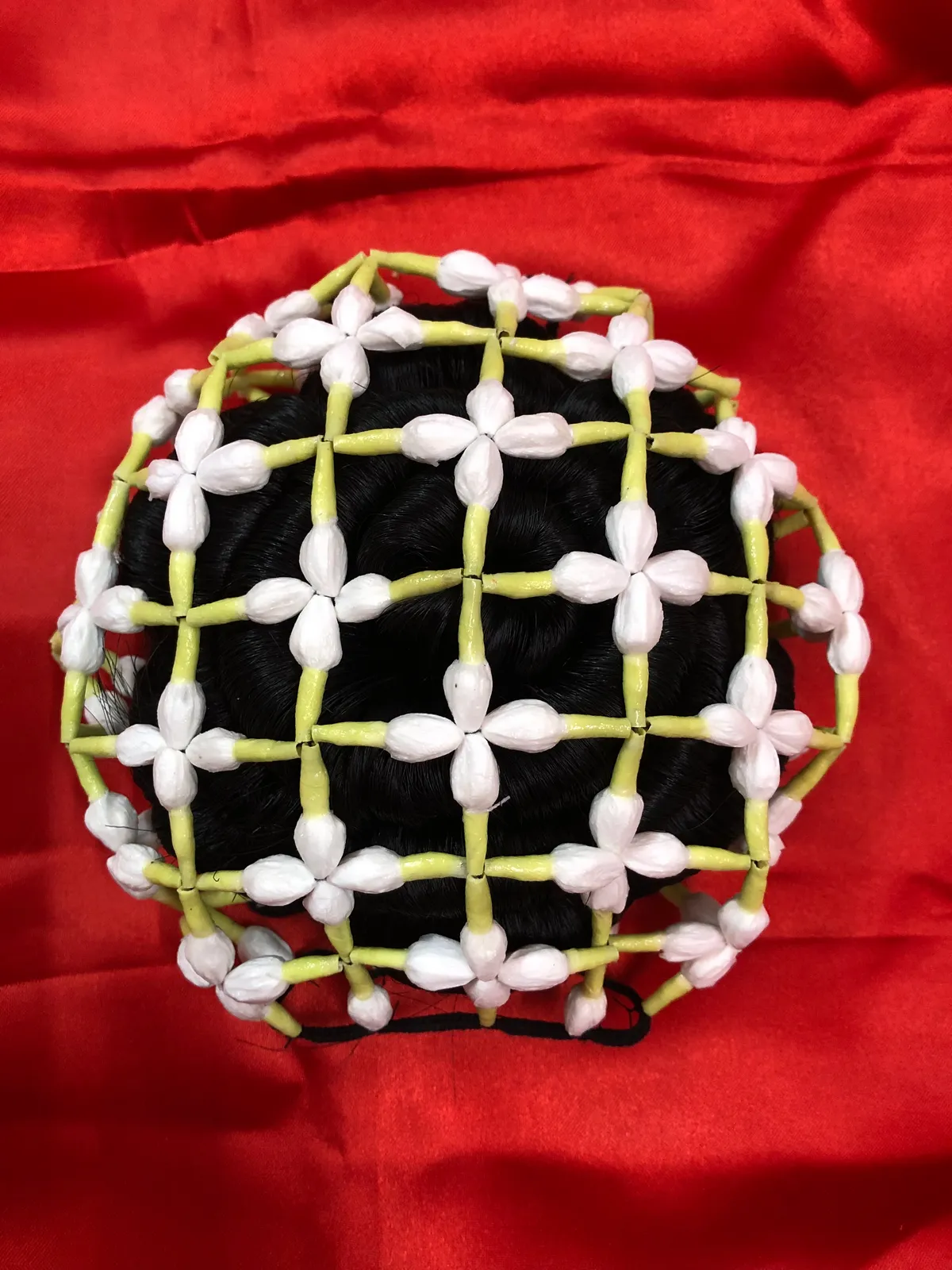 Tissue Bud Netted Jadai Hair Bun - 3