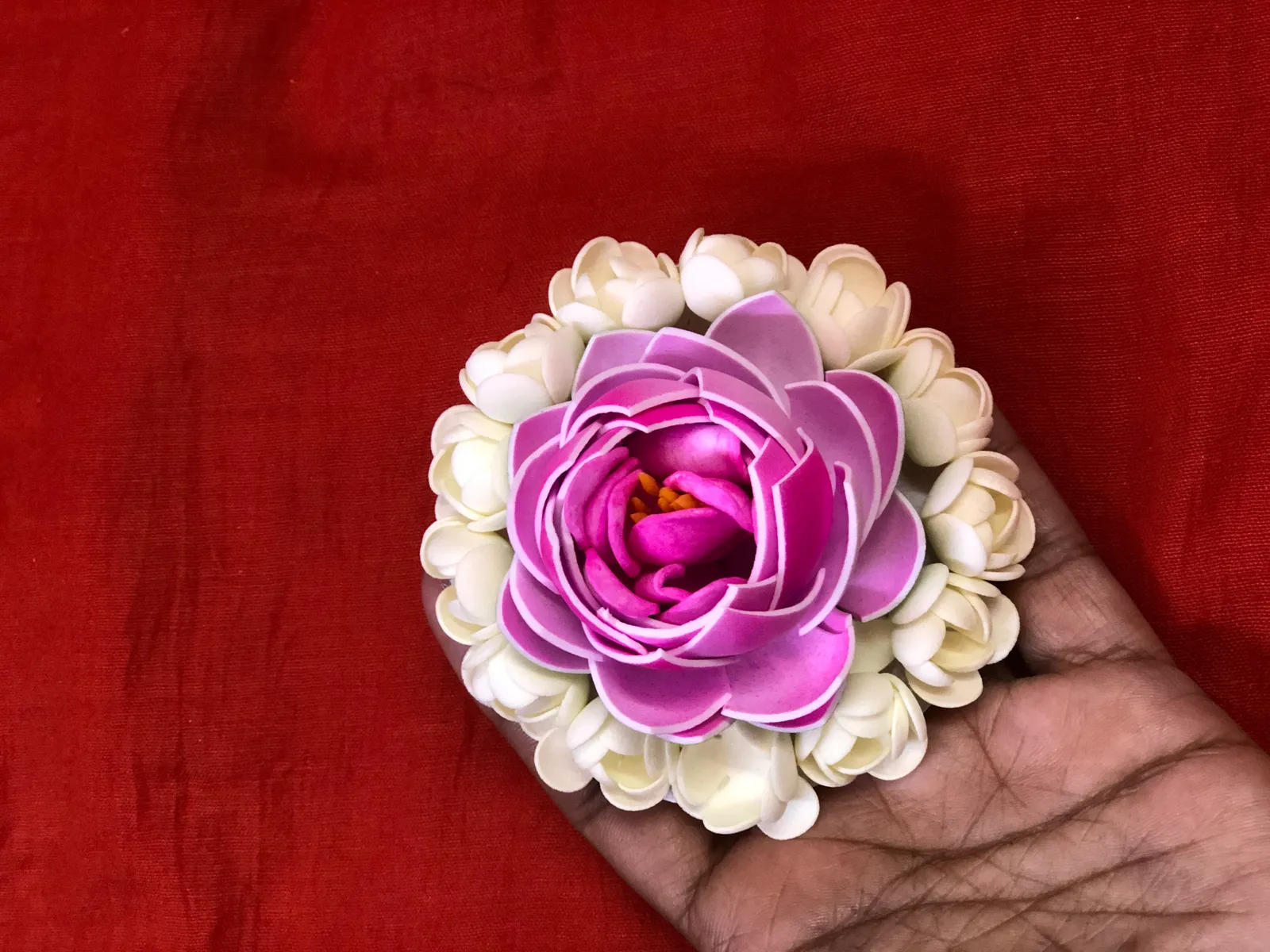 Foam Jasmine Lotus Clip - 2
